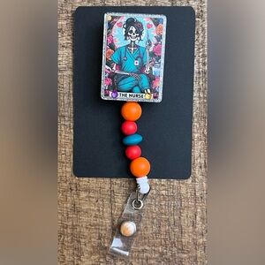 Colorful Beaded Nurse Badge Reel